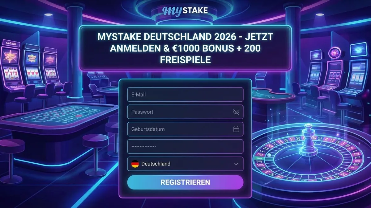 Registrierung mit Bonus